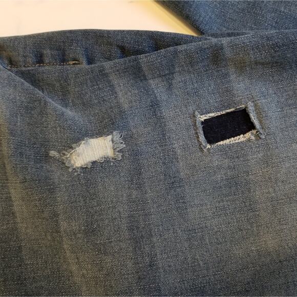 Faded Glory Skinny Stretch Patched Jeggings Comfortable Back Pockets Size 14 - Picture 8 of 12